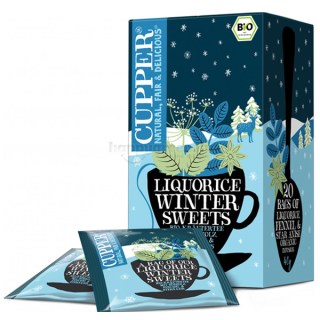 Cupper Liquorice Winter Sweets - Téli Édes Ébredés Bio Tea, 20 db